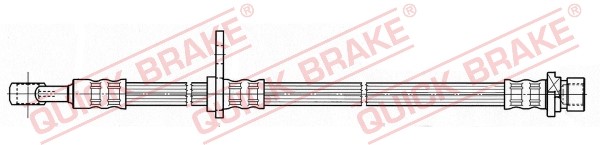 Bromsslang, framaxel höger Bromsslang, framaxel höger