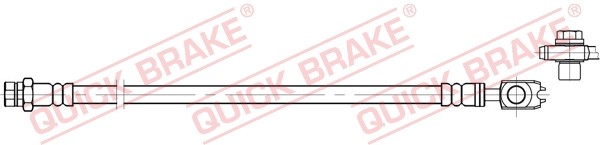 Bromsslang, Bakaxel höger, Bakaxel vänster
