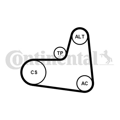 Drivremsats Contitech 6PK1005K1 CONTITECH