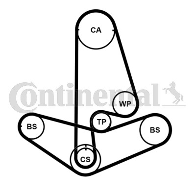Kamremskit Contitech CT799K2PRO CONTITECH