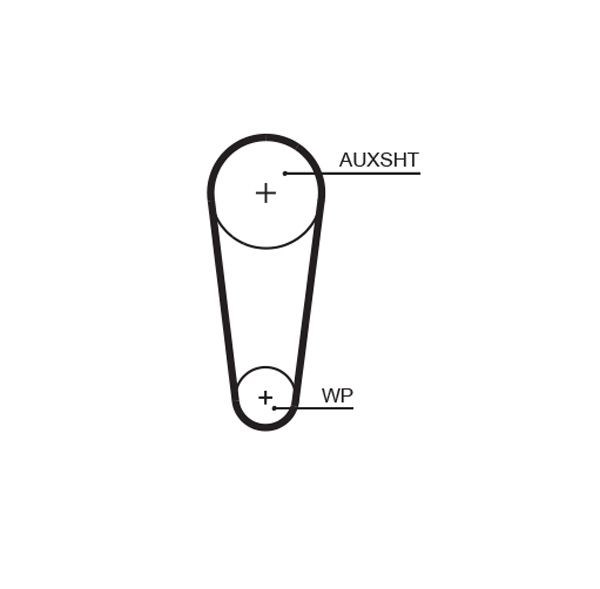 Kamremskit med vattenpump Gates