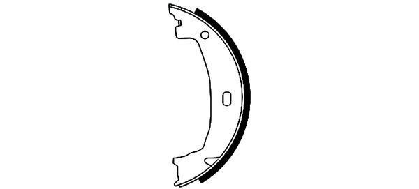 Bromsbackar, sats, parkeringsbroms, Bakaxel Textar 91053300 TEXTAR