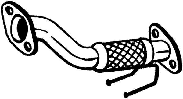 Avgasrör, Fram Bosal 700-281 BOSAL