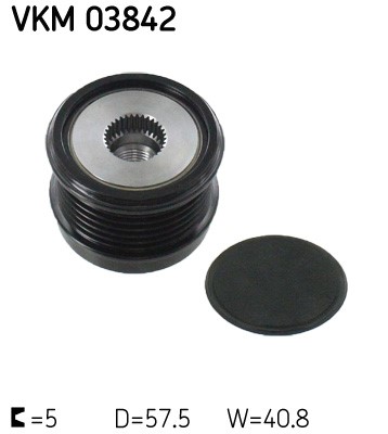 Frihjulskoppling, generator 190A Skf VKM 03842 SKF