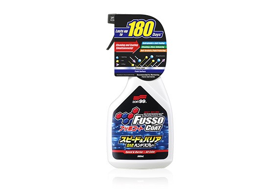 Rengörande snabbvax spray Soft99 Fusso Coat Speed & Barrier Soft9 SOFT99