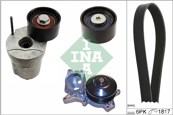 Vattenpump + spårremssats Ina 529 0370 30 INA