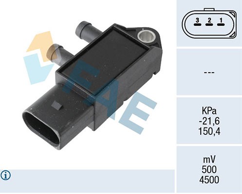 Sensor, avgastryck Fae 16150 FAE