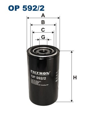 Oljefilter Filtron OP 592/2 FILTRON