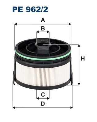 Bränslefilter Filtron PE 962/2 FILTRON