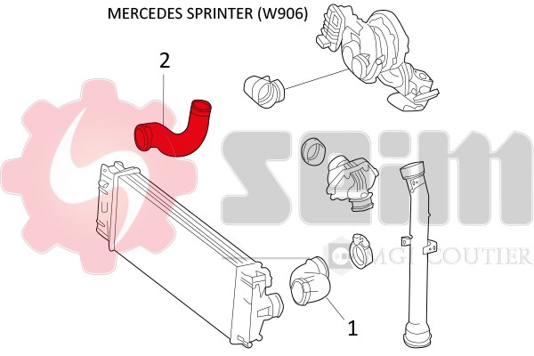 Laddluftslang Seim 981404 SEIM Laddluftslang Seim 981404 SEIM