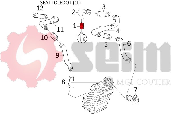 Laddluftslang Seim 981583 SEIM