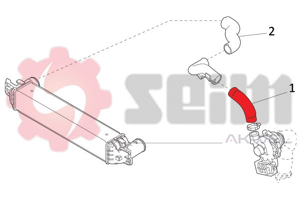 Laddluftslang Seim 981878 SEIM