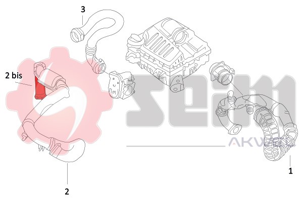 Laddluftslang Seim 982028 SEIM