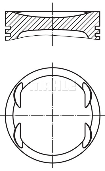 Kolv Mahle 012 19 00 MAHLE