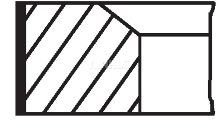 Kolvringar, kit Mahle 013 RS 00114 0N0 MAHLE