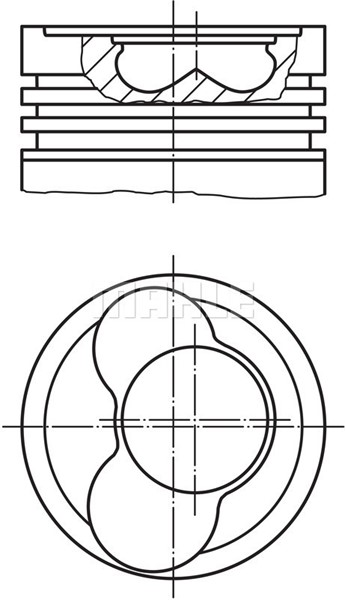 Kolv Mahle 030 59 02 MAHLE