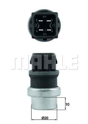 Kylvätsketemperatur-sensor Mahle Behr TSE 24 MAHLE