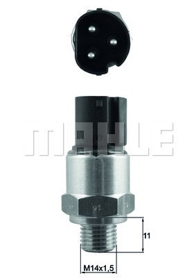 Temperaturswitch, kylarfläkt Mahle Behr TSW 73 MAHLE