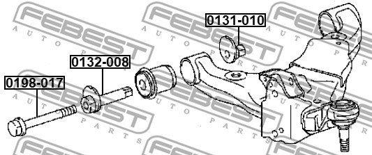 Inställningsskruv, camber Febest 0198-017 FEBEST Inställningsskruv, camber Febest 0198-017 FEBEST