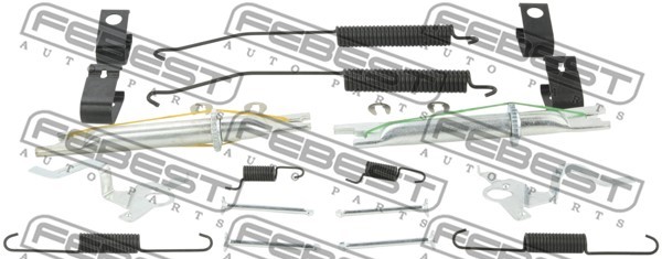 Tillbehörssats, bromsbackar, parkeringsbroms Febest 0204-D40MR-KI FEBEST