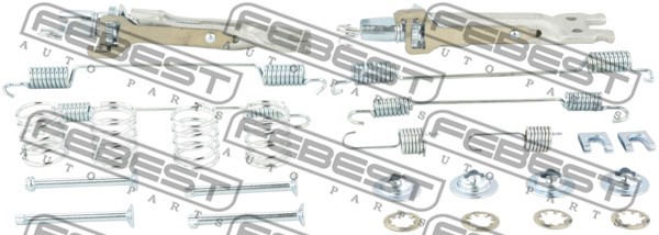 Tillbehörssats, bromsbackar, parkeringsbroms Febest 0204-G15RAR-K FEBEST
