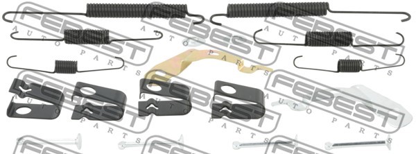 Tillbehörssats, bromsbackar, parkeringsbroms Febest 0704-JB627R-K FEBEST