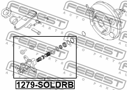 Huvudbromscylinder Febest 1279-SOLDRB FEBEST Huvudbromscylinder Febest 1279-SOLDRB FEBEST