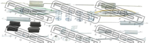 Tillbehörssats, bromsbackar, parkeringsbroms Febest 2304-2H0R-KIT FEBEST