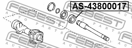 Lager Febest AS-43800017 FEBEST Lager Febest AS-43800017 FEBEST