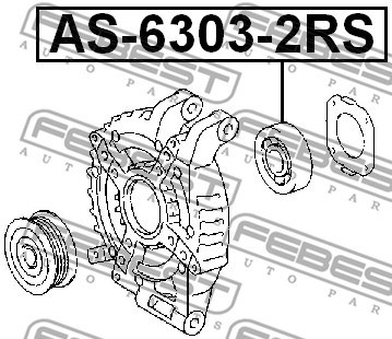 Lager, Fram Febest AS-6303-2RS FEBEST Lager, Fram Febest AS-6303-2RS FEBEST
