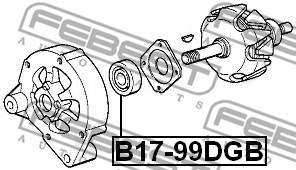 Lager Febest B17-99DGB FEBEST