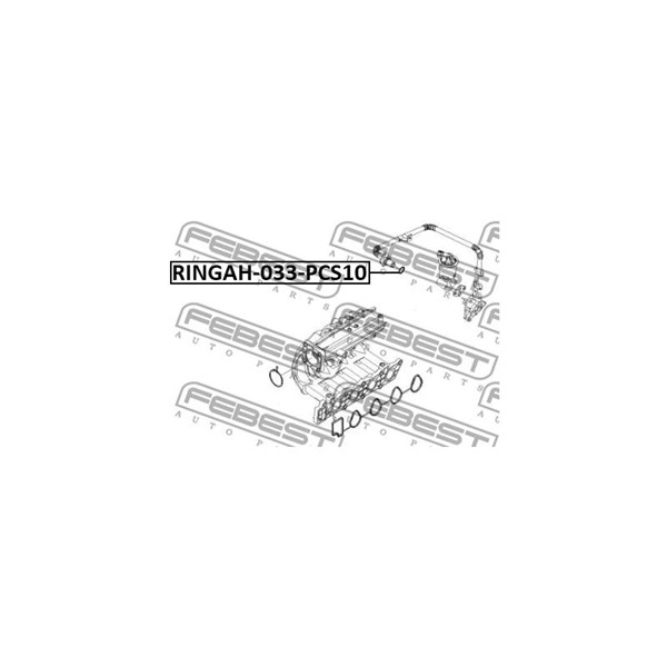 Packningssats, EGR-system Febest RINGAH-033-PCS10 FEBEST Packningssats, EGR-system Febest RINGAH-033-PCS10 FEBEST