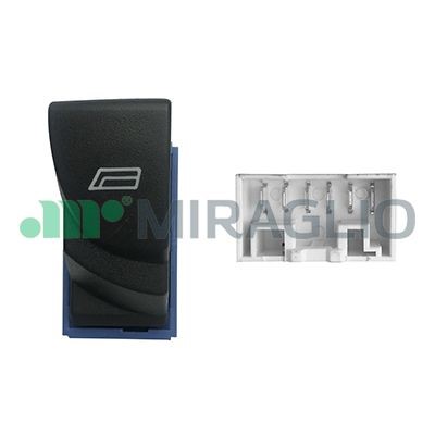 Brytare, fönsterhiss, Höger fram Miraglio 121/FTI76003 MIRAGLIO