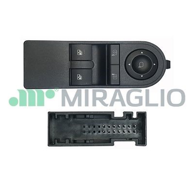 Brytare, fönsterhiss, Vänster fram Miraglio 121/OPB76002 MIRAGLIO