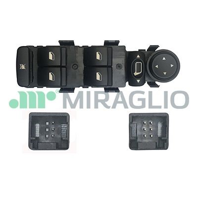 Brytare, fönsterhiss, Vänster fram Miraglio 121/PGB76001 MIRAGLIO