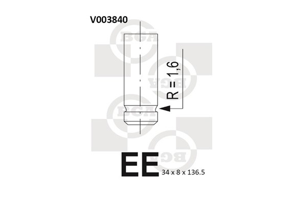 Avgasventil Bga V003840 BGA