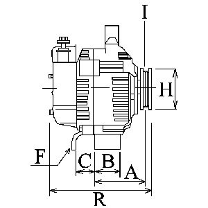 Generator 14V 75A Hc-cargo 111309 HC-Cargo