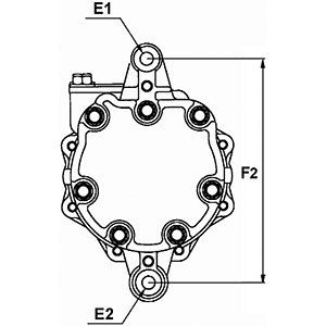 Kompressor, klimatanläggning 12V Hc-cargo 240663 HC-Cargo