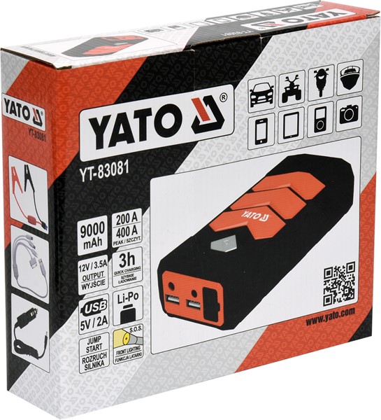 Batteri-starthjälp, Universal 12V Yato YT-83081 Yato