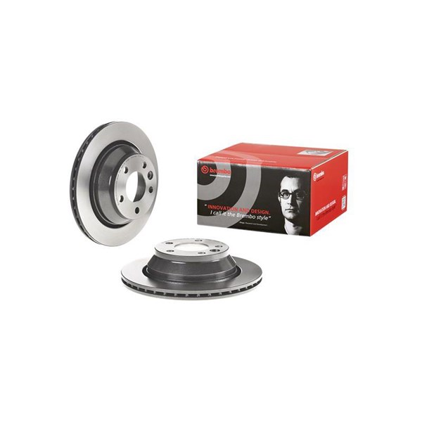 Bromsskiva Ventilerad, Bakaxel Brembo Coated disc line 09.A616.11 BREMBO