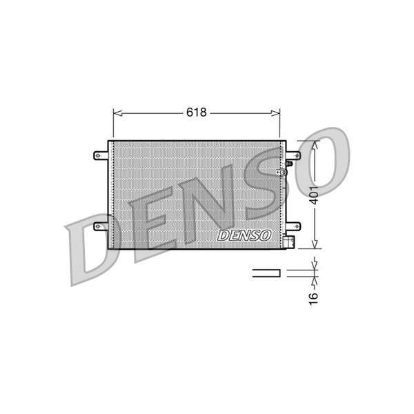 Kondensor, klimatanläggning Denso DCN02006 DENSO