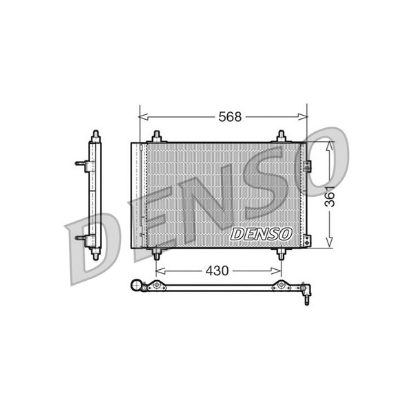 Kondensor, klimatanläggning Denso DCN07008 DENSO