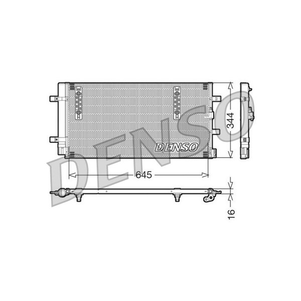 Kondensor, klimatanläggning Denso DCN32060 DENSO