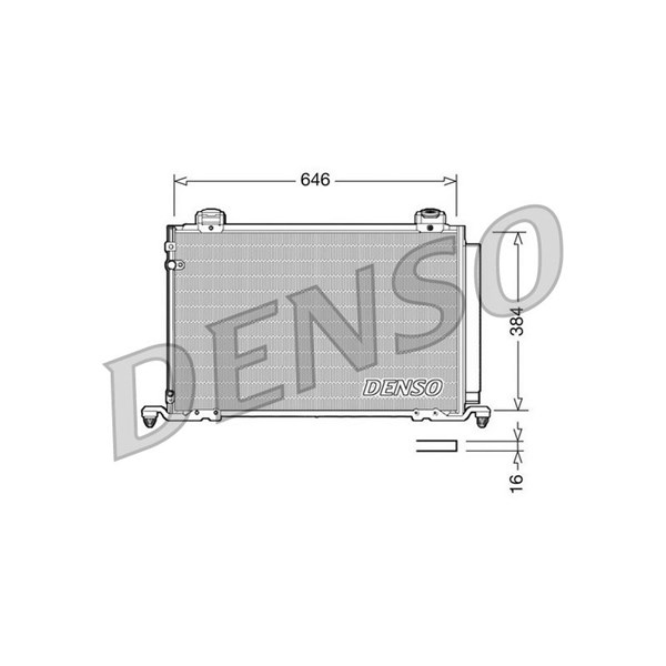 Kondensor, klimatanläggning Denso DCN50026 DENSO
