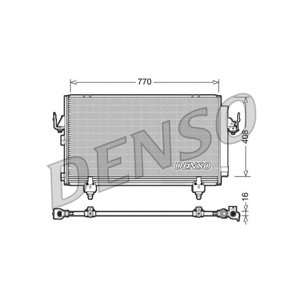 Kondensor, klimatanläggning Denso DCN50031 DENSO