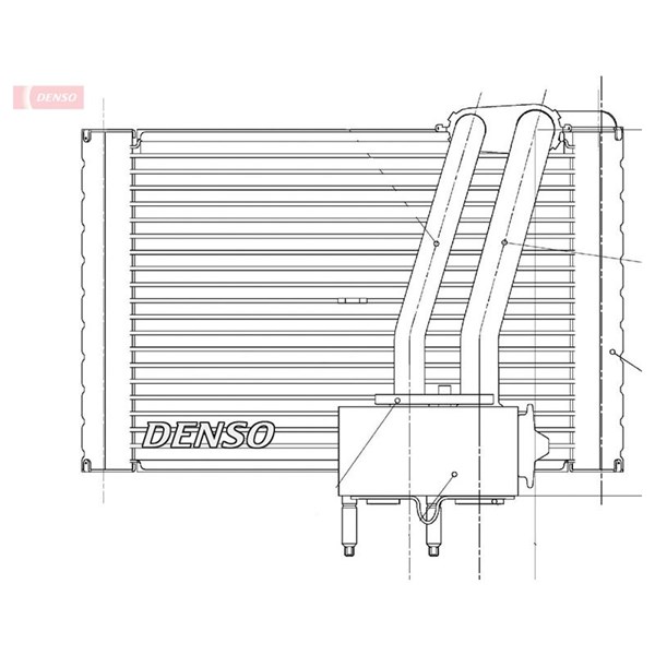 Förångare, klimatanläggning Denso DEV07005 DENSO