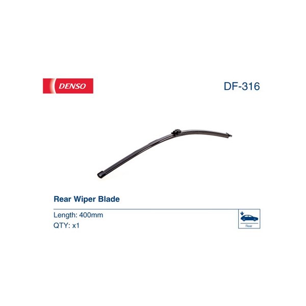Torkarblad, Bak Denso DF-316 DENSO