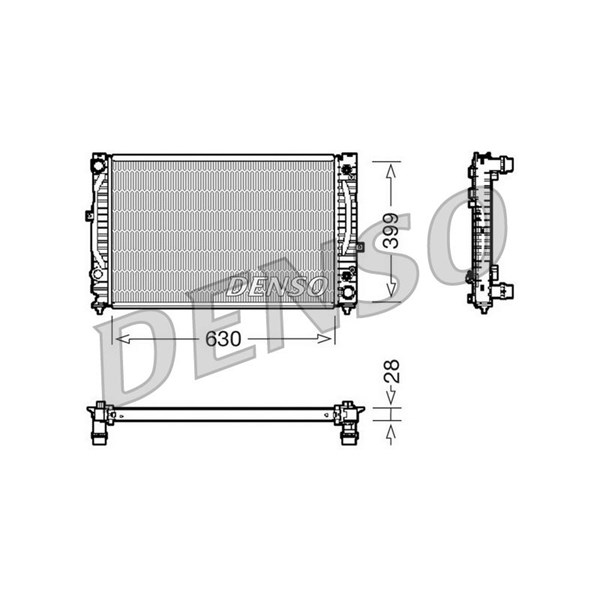 Kylare, motorkylning Denso DRM02031 DENSO