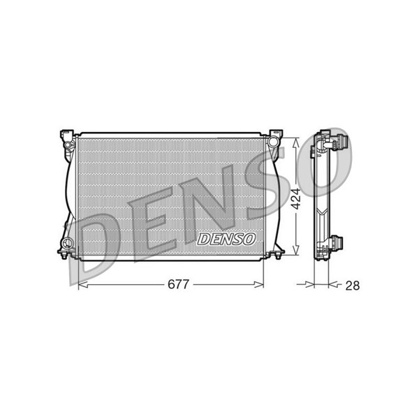 Kylare, motorkylning Denso DRM02038 DENSO