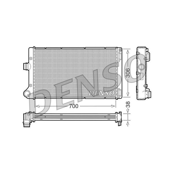 Kylare, motorkylning Denso DRM09099 DENSO